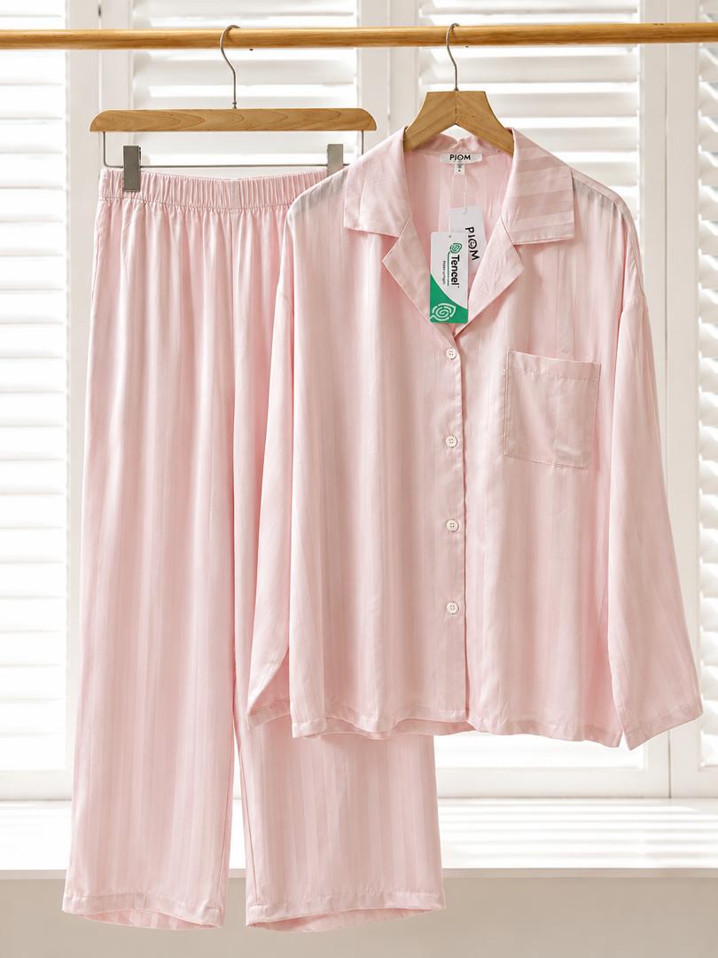 #25062 - 100% Tencel Modal Long Sleeve Set (Pink)
