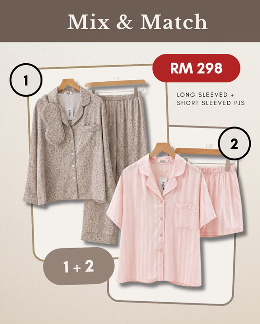 MIX & MATCH - Short Sleeved Tencel + Long Sleeved Leopard