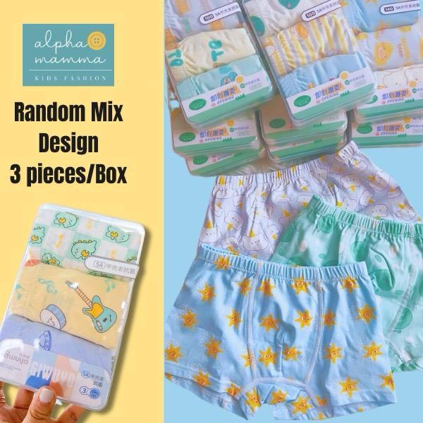 Kids' Underwear 3 in 1 Box Mix & Match (Random Design) 儿童内裤混款盲选（随机款式）