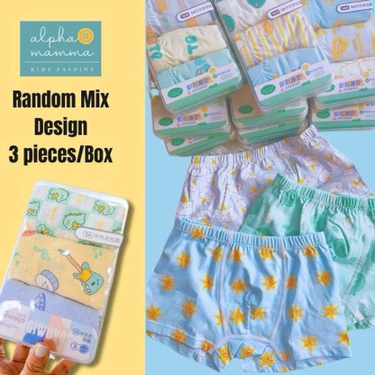 Kids' Underwear 3 in 1 Box Mix & Match (Random Design) 儿童内裤混款盲选（随机款式）
