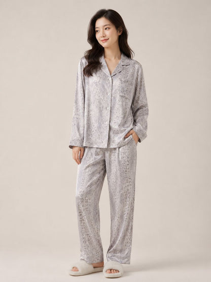 #25376 -  Leopard Print Long-Sleeve Pants Set